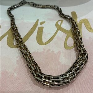 Elegant Silver and Gold Chain Necklace